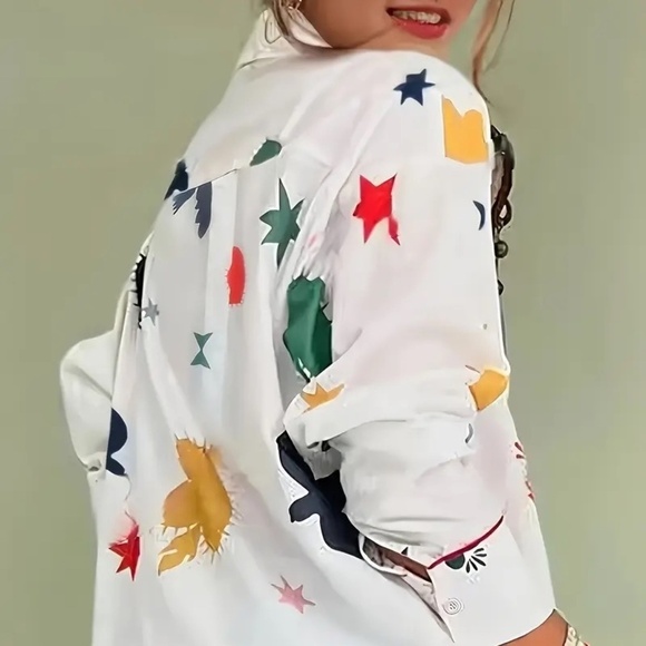 Fashion Shirt Oversized Textured Long Sleeve - Picture 2 of 3